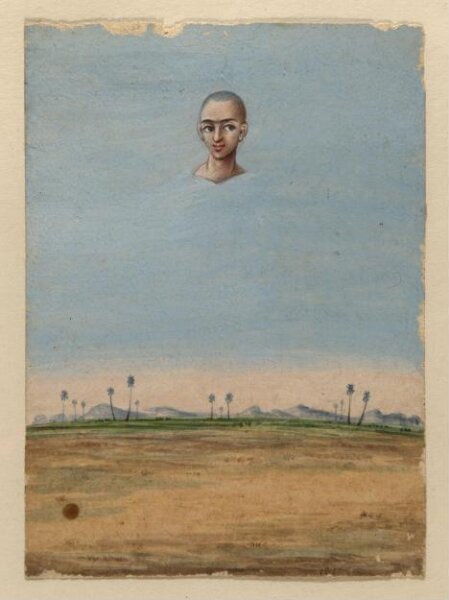 Unknown, One of four costume cards and seven mica overlays.