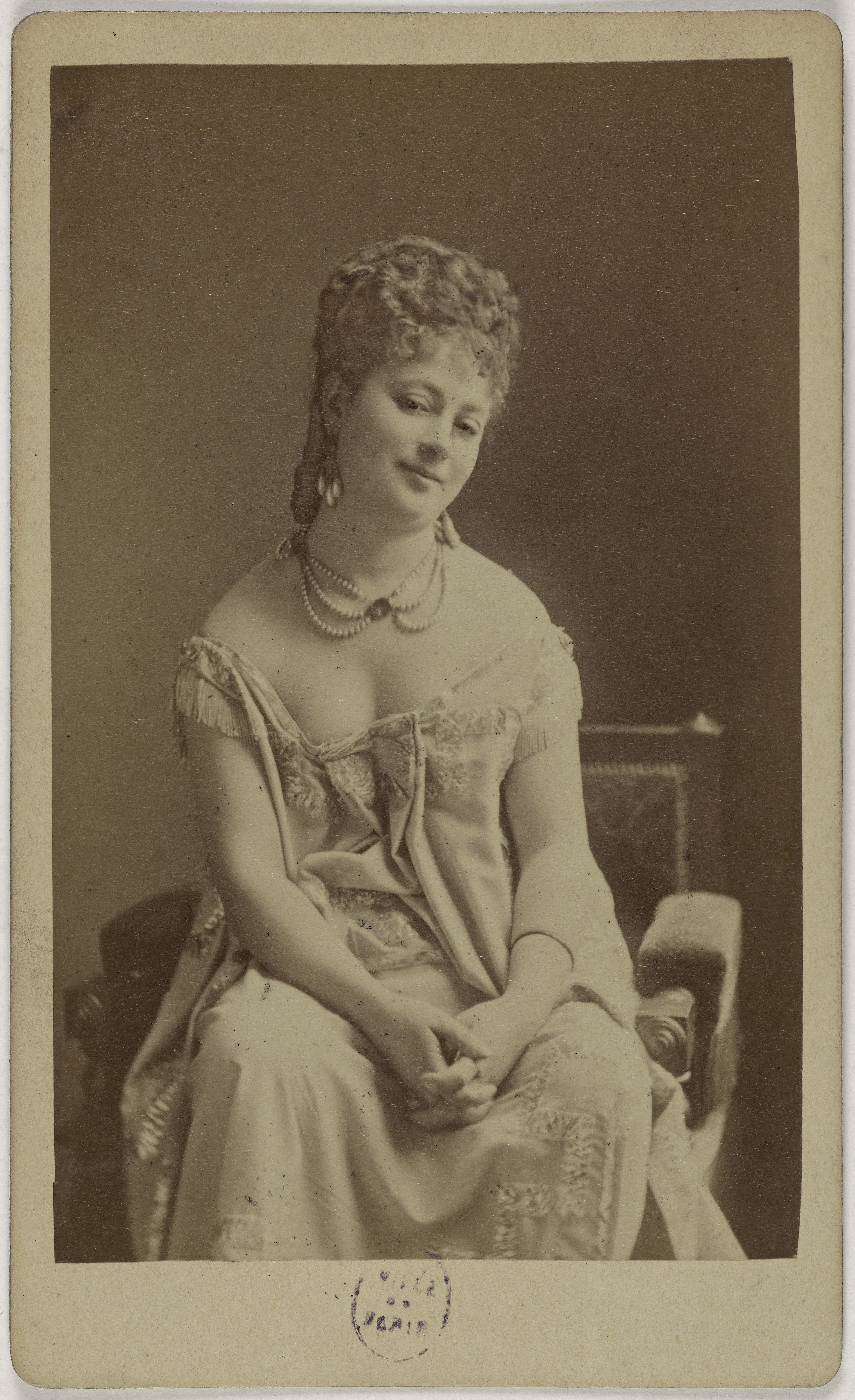Joseph Tourtin, Portrait d'Elise Damain (actrice aux théâtres du Palais Royal, de l'Ambigü et du Vaudeville)