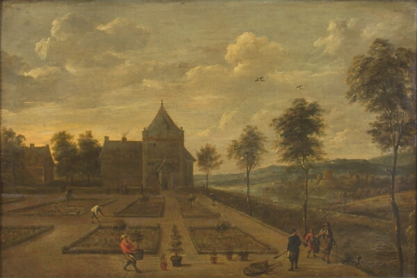 David Teniers (II), En have foran et lystslot
