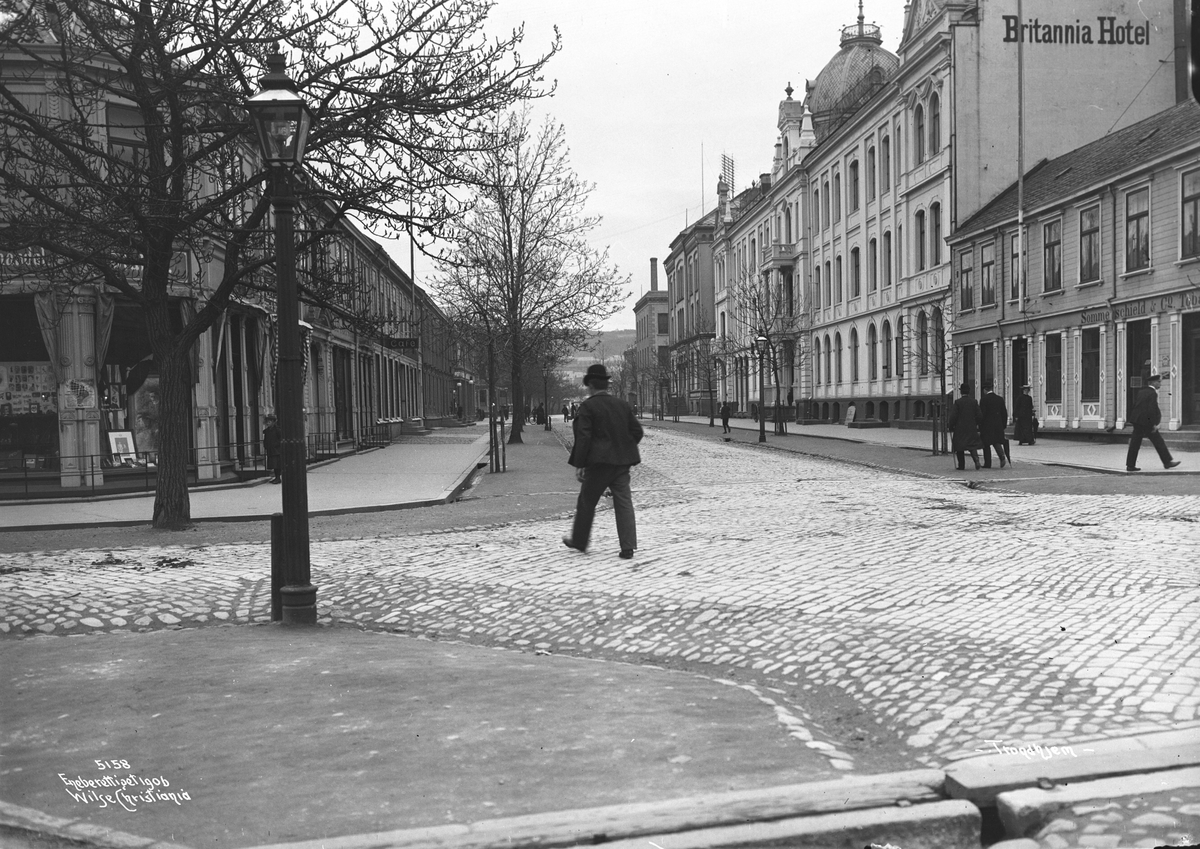 Anders Beer Wilse, Prot: Trondhjem Kongens gate med Britania Hotel 15/5