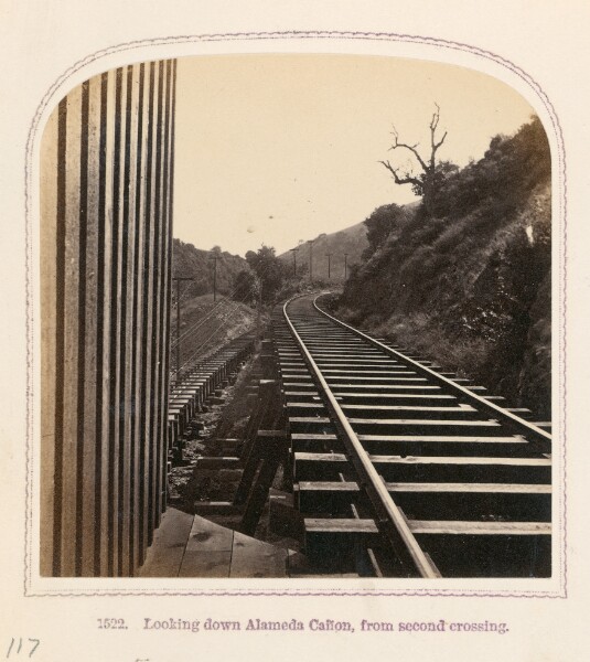 Thomas Houseworth, Looking Down Alameda Cañon, From Second Crossing