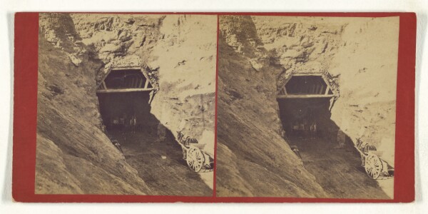 A. J. Russell, [West End of Miller & Patterson's Tunnel at Head of Echo.]