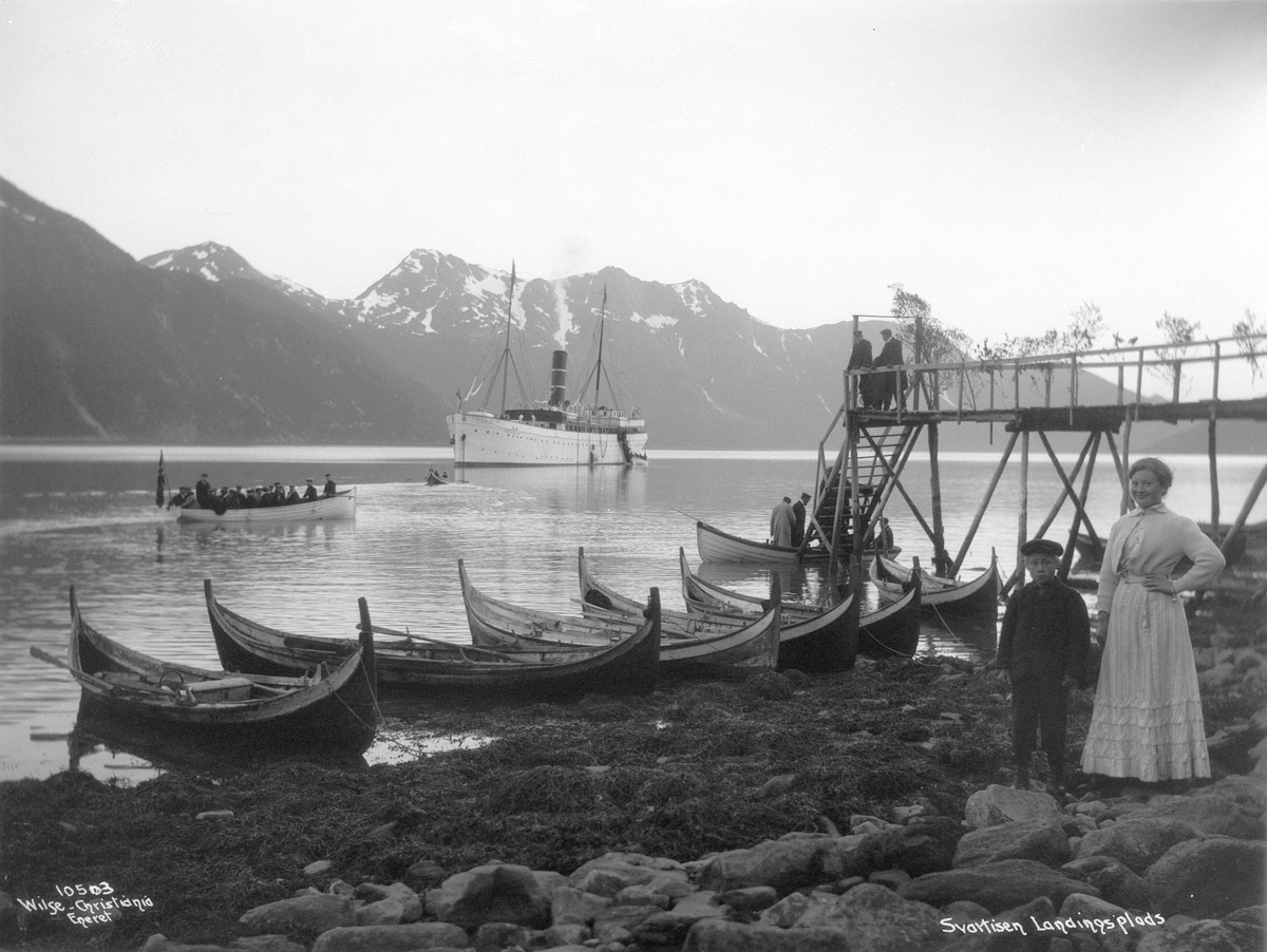 Anders Beer Wilse, Prot: Svartisen Landingsbryggen 1909