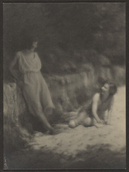 Louis Fleckenstein, [Dancers in Garden, Resting]