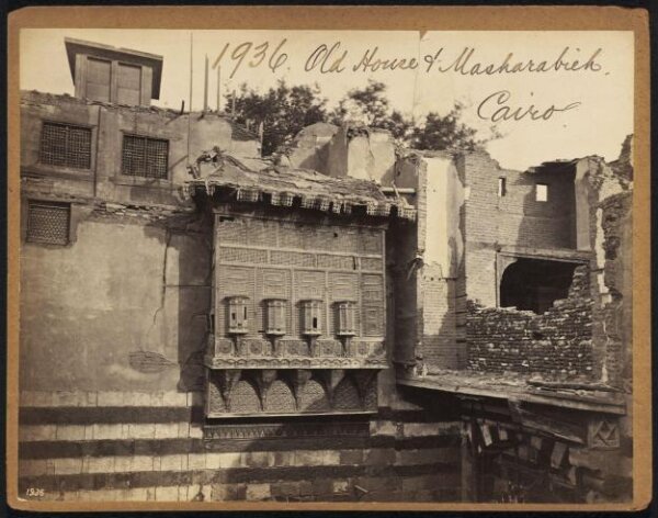 Francis Frith, Old House & Masharabieh.  Cairo