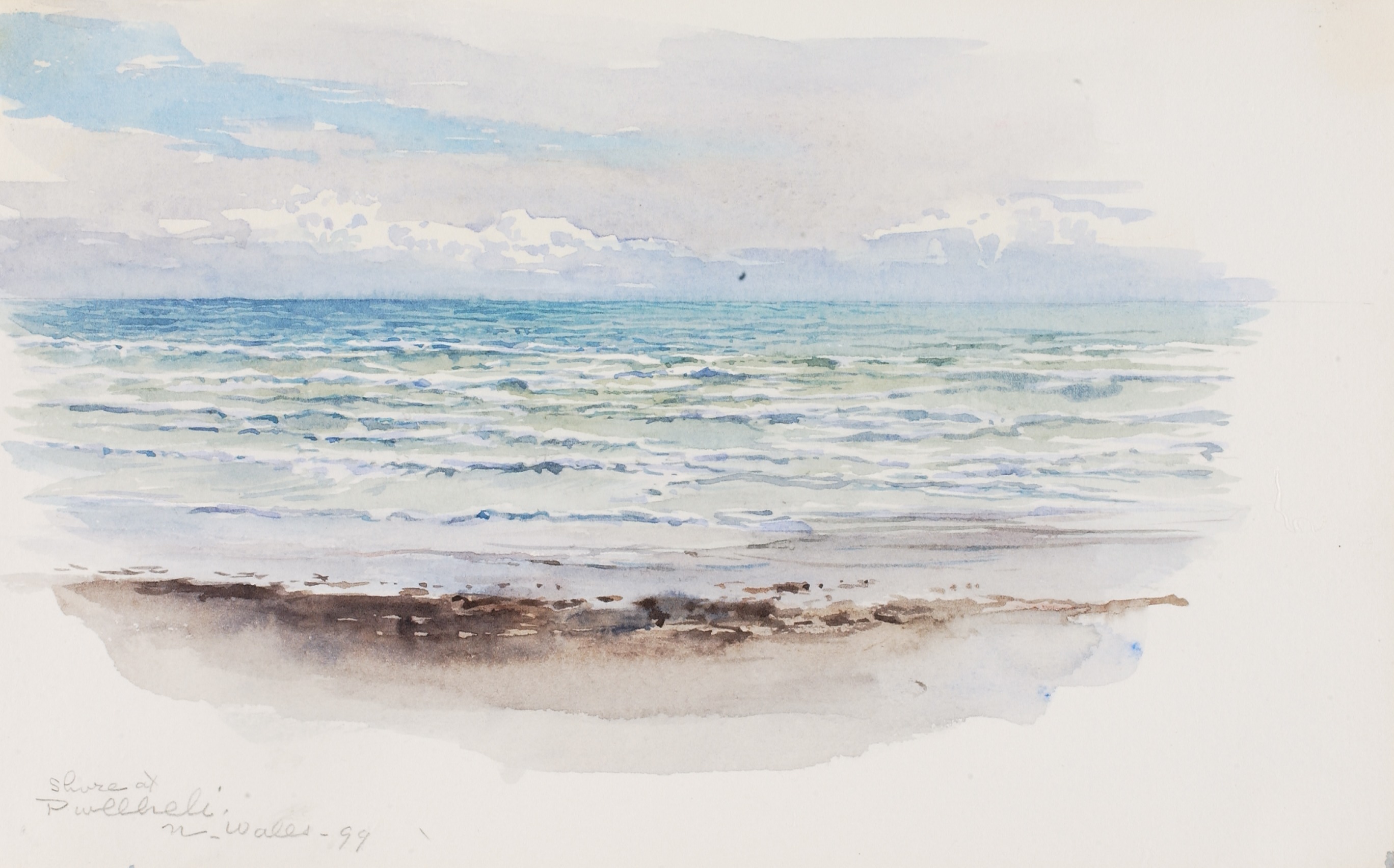 George Elbert Burr, Shore at Pwllheli, N. Wales