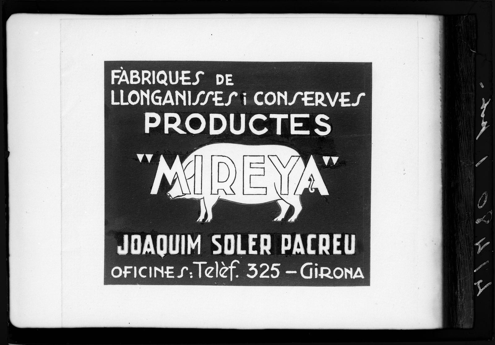 Desconegut, [Advertising poster of the leech and canned factory Mireya]