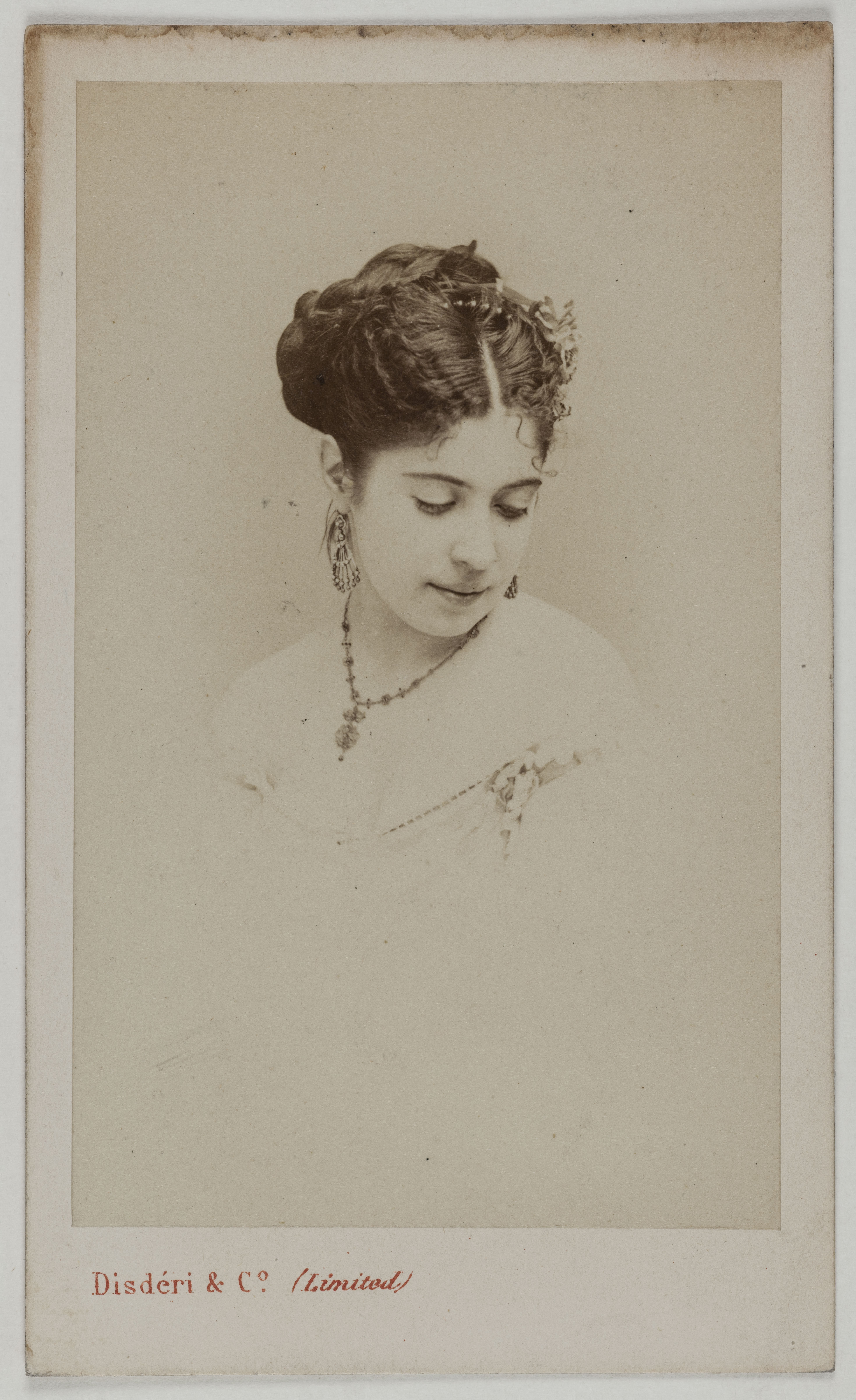 Disderi & Cie, Portrait de Delby Blanche ou Jeanne, (actrice)