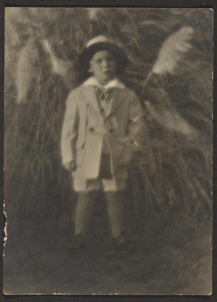 Louis Fleckenstein, [Little Boy in front of Rushes]