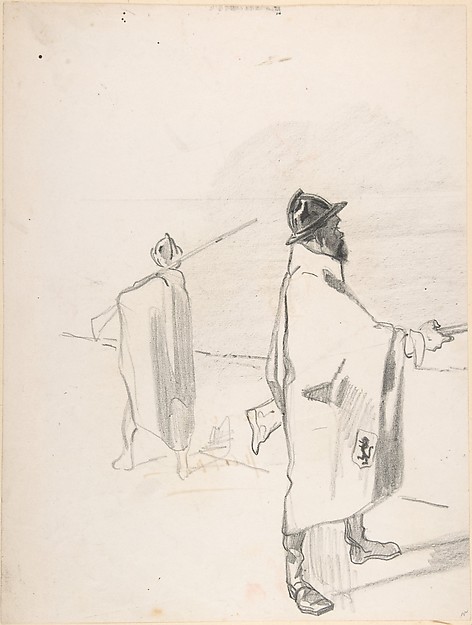 Félicien Rops, Two Belgian Soldiers
