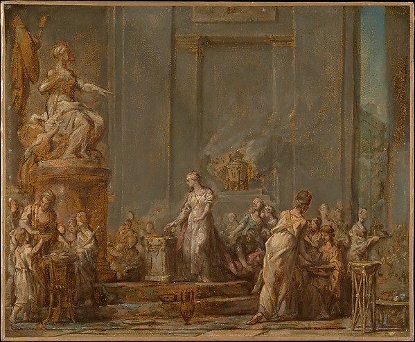 Jean Bernard Restout, Dido's Sacrifice to Juno