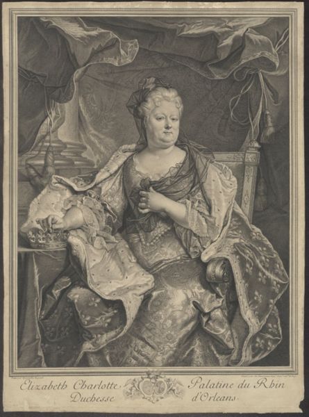 Charles Simonneau, Portrait of Elizabeth Charlotte of the Palatinate
