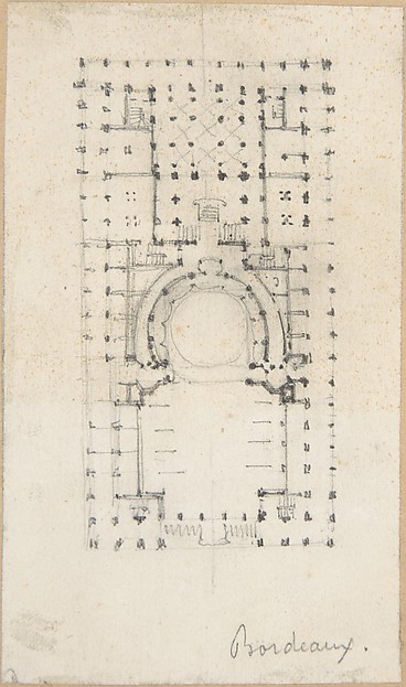 Anonymous, French, 18th century, Design for a Theatre