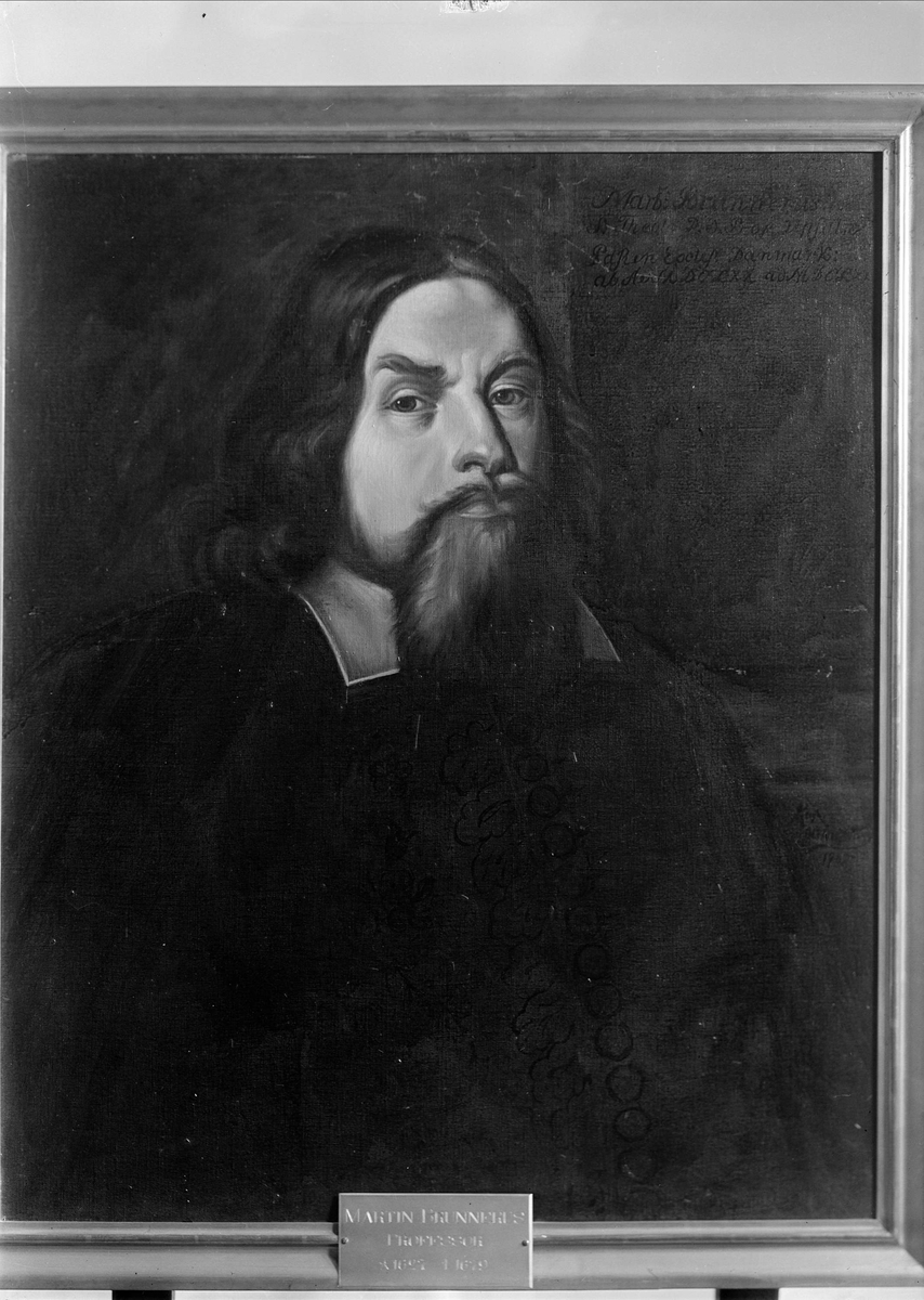 Gunnar Sundgren, Oljemålning - porträtt av Martin Brunnerus (1627 - 1679), professor i teologi vid Uppsala universitet, Uppsala