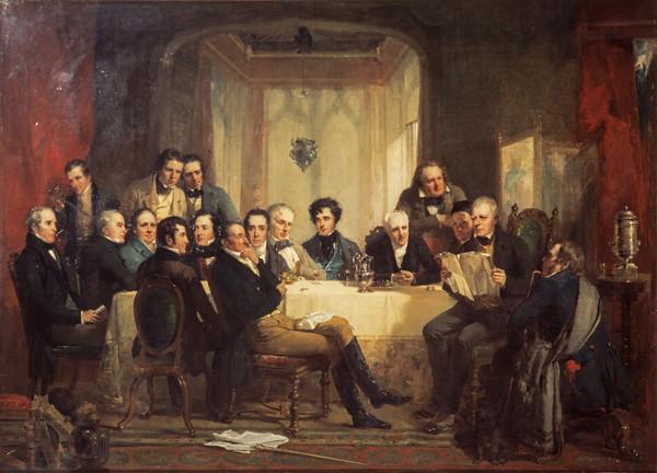 Thomas Faed, Sir Walter Scott and his friends at Abbotsford