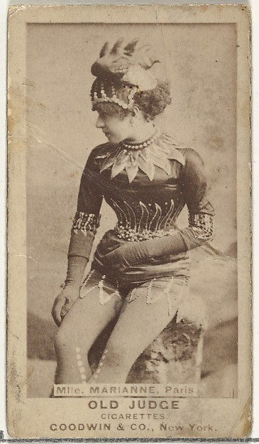 Goodwin & Company, Mlle. Marianne, Paris, from the Actors and Actresses series (N171) for Old Judge Cigarettes