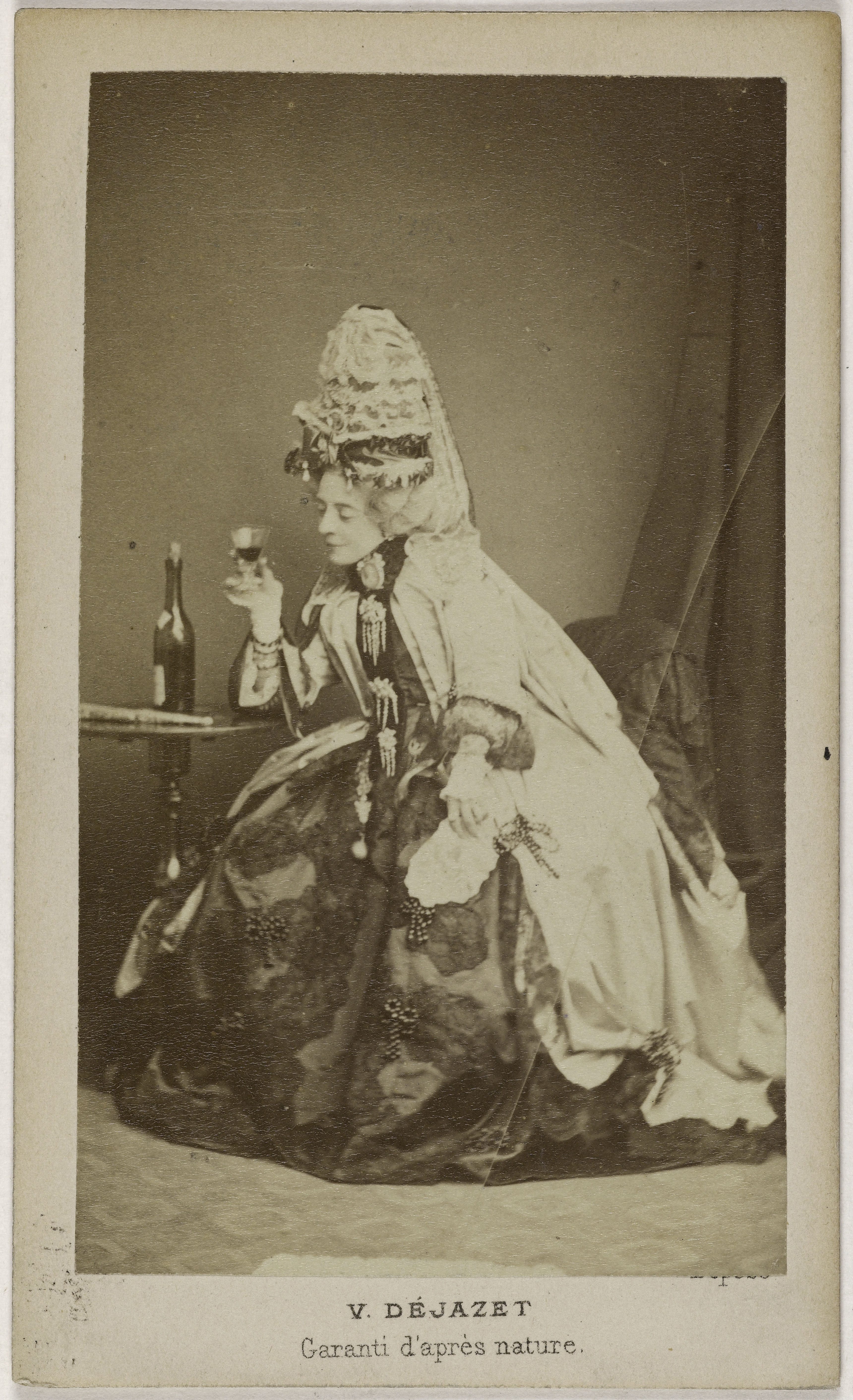 Joseph Tourtin, Portrait de Virginie Dejazet (1798-1875), (actrice et fondatrice du théâtre Dejazet)