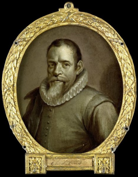 Jan Maurits Quinkhard, Portrait of Theodorus Velius, Writer of the Chronicle of Horn