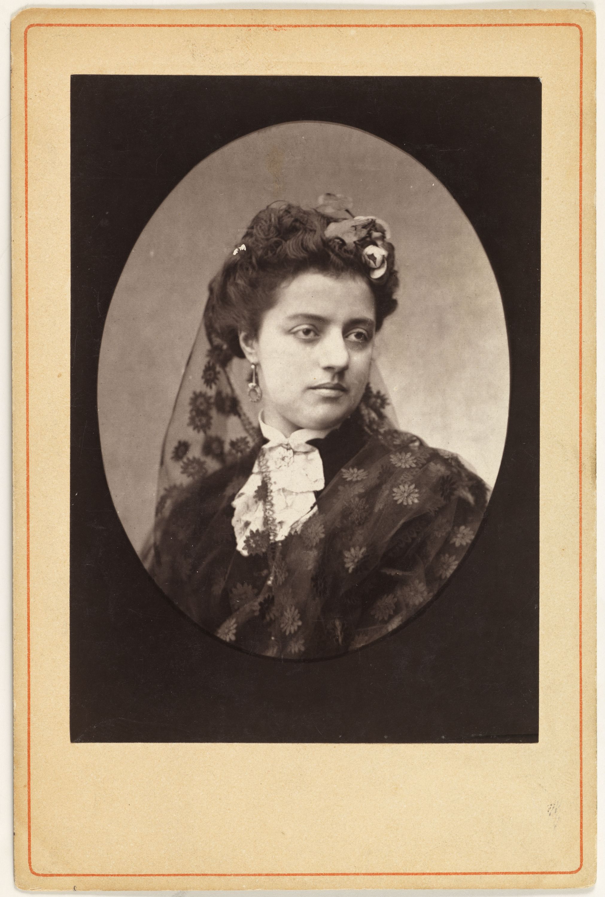 Anonyme, Portrait de Bianca, Blanche ou Céline Boissard (dite), (1840-1902), actrice
