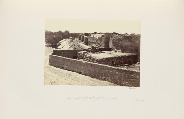 Francis Frith, Outer Wall, Damascus. The Reputed Place Where Saint Paul Was Let Down