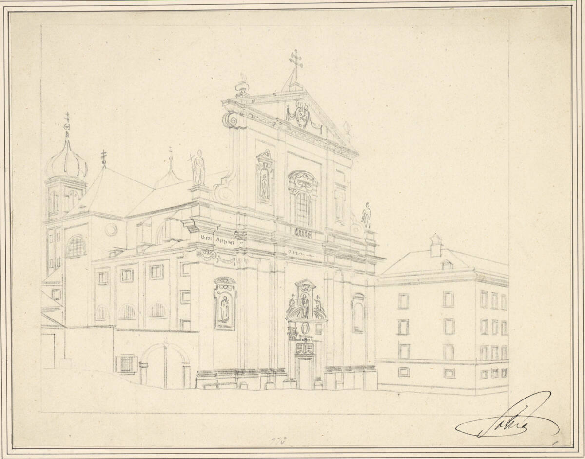 Anonym, Dominikanerkirche. Die heutige Hauptfront