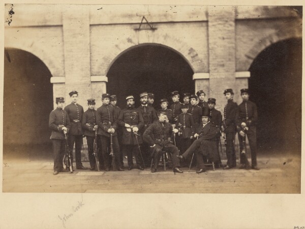 Unknown, [Group portrait of military students]