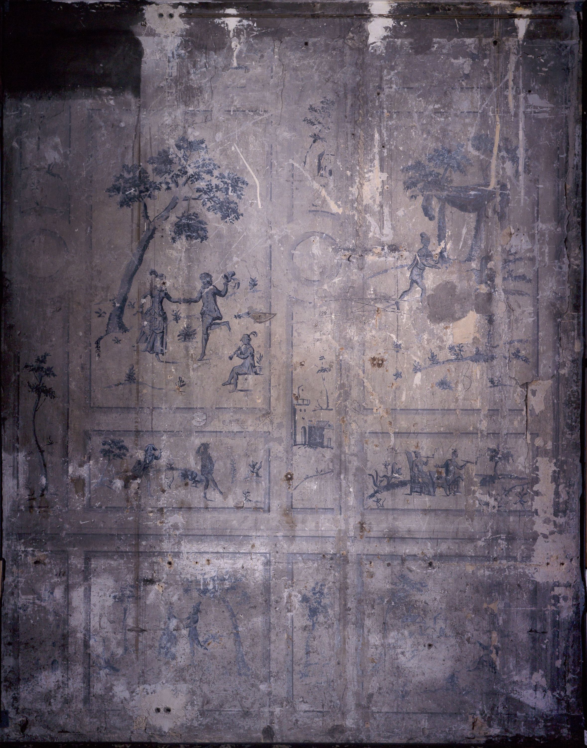 Anonyme, Peinture murale : scènes pastorales.
