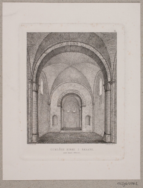 Julius Magnus-Petersen, Gumlöse kirke i Skåne set imod alteret