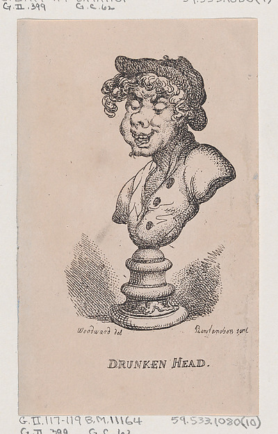 Thomas Rowlandson, Drunken Head