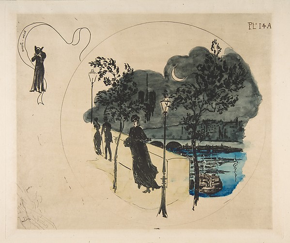 Félix Bracquemond, Decoration for a Plate: Notre Dame
