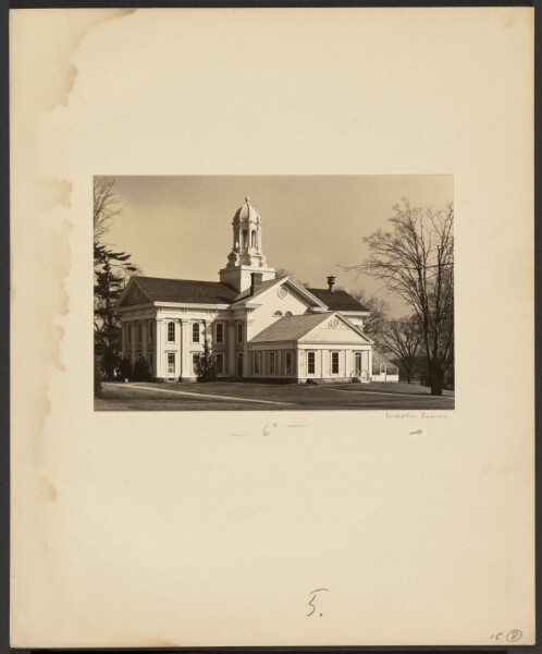Walker Evans, [Wheaton College: Mary Lyon Hall from Campus]