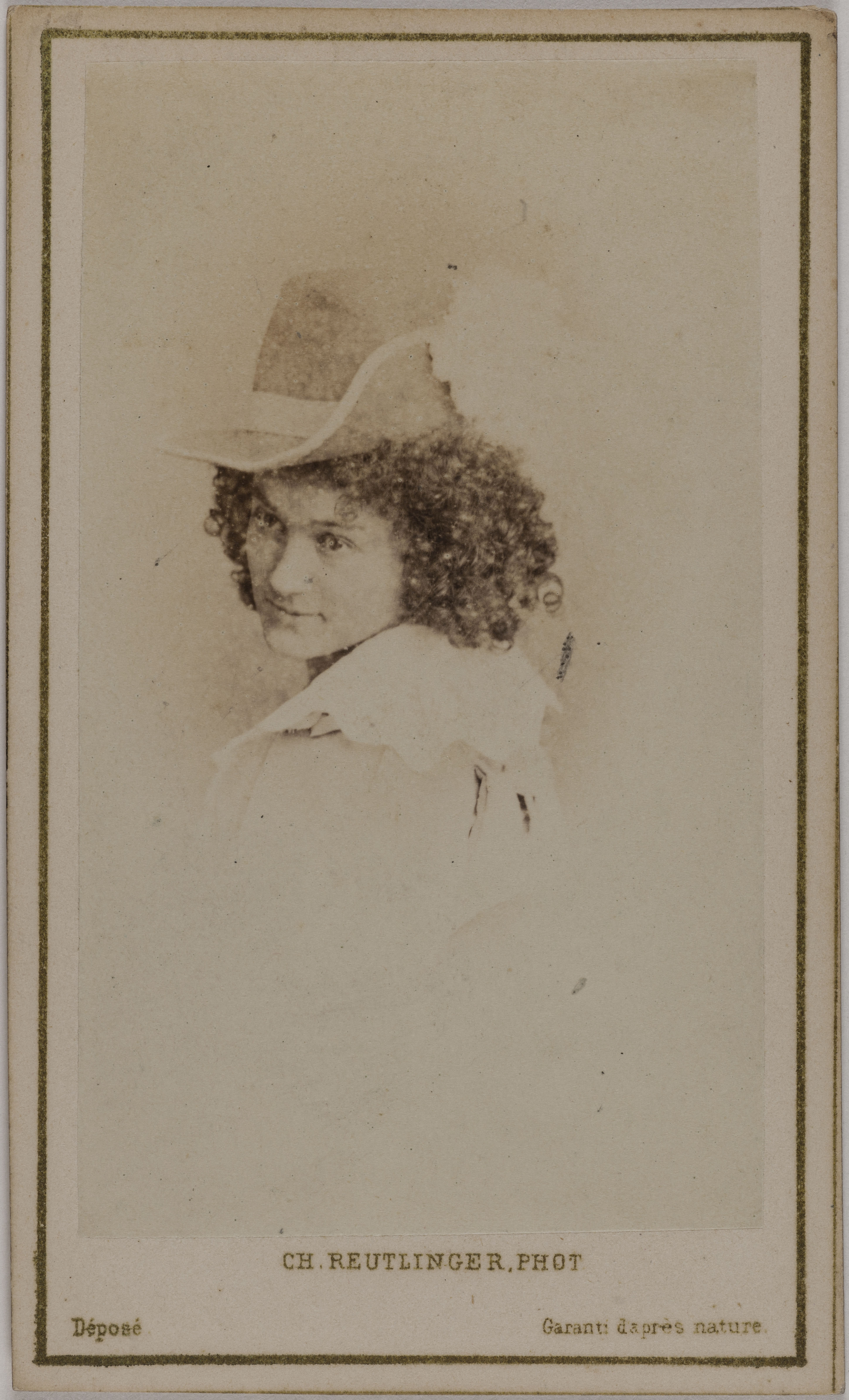 Charles Reutlinger, Portrait d'Armande (danseuse au Théâtre des Variétés)