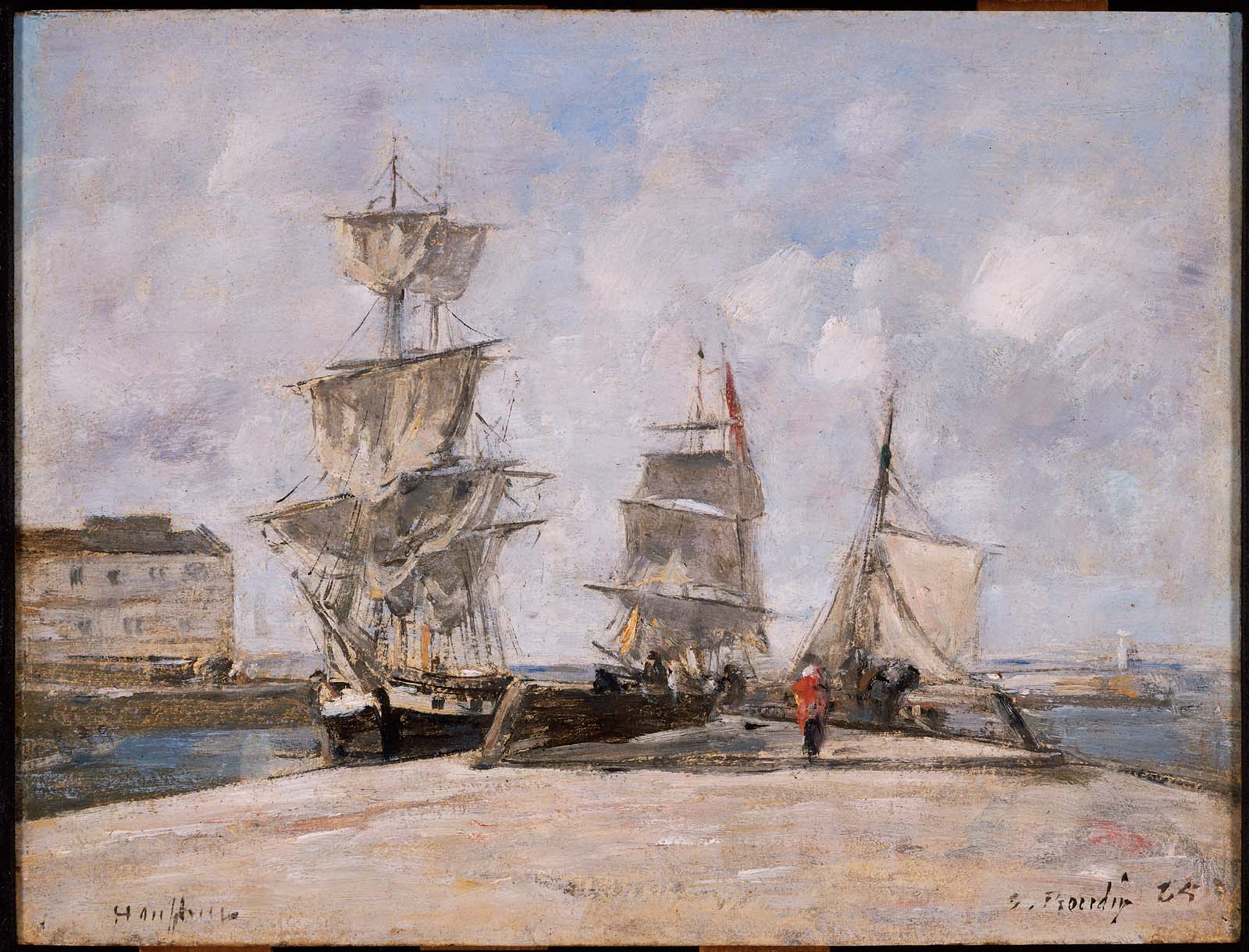 Eugène Louis Boudin, Harbor at Honfleur