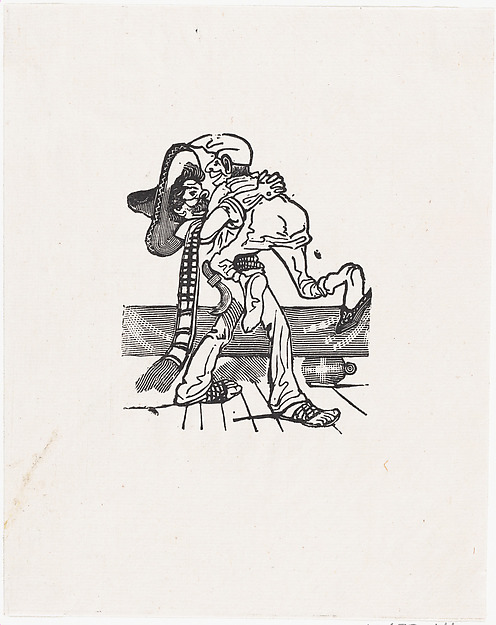 José Guadalupe Posada, One man lifting another