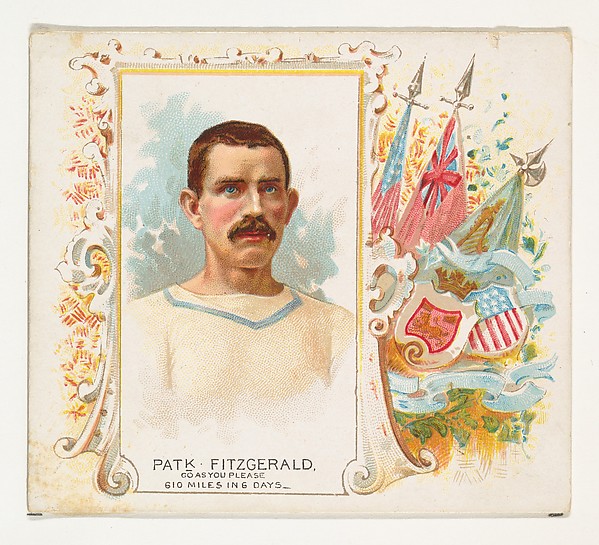 Allen & Ginter, Patrick Fitzgerald, Go As You Please, from World's Champions, Second Series (N43) for Allen & Ginter Cigarettes