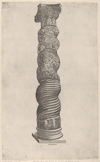 Anonymous, Italian, 16th century, Winding Column from Saint Peter's, Rome