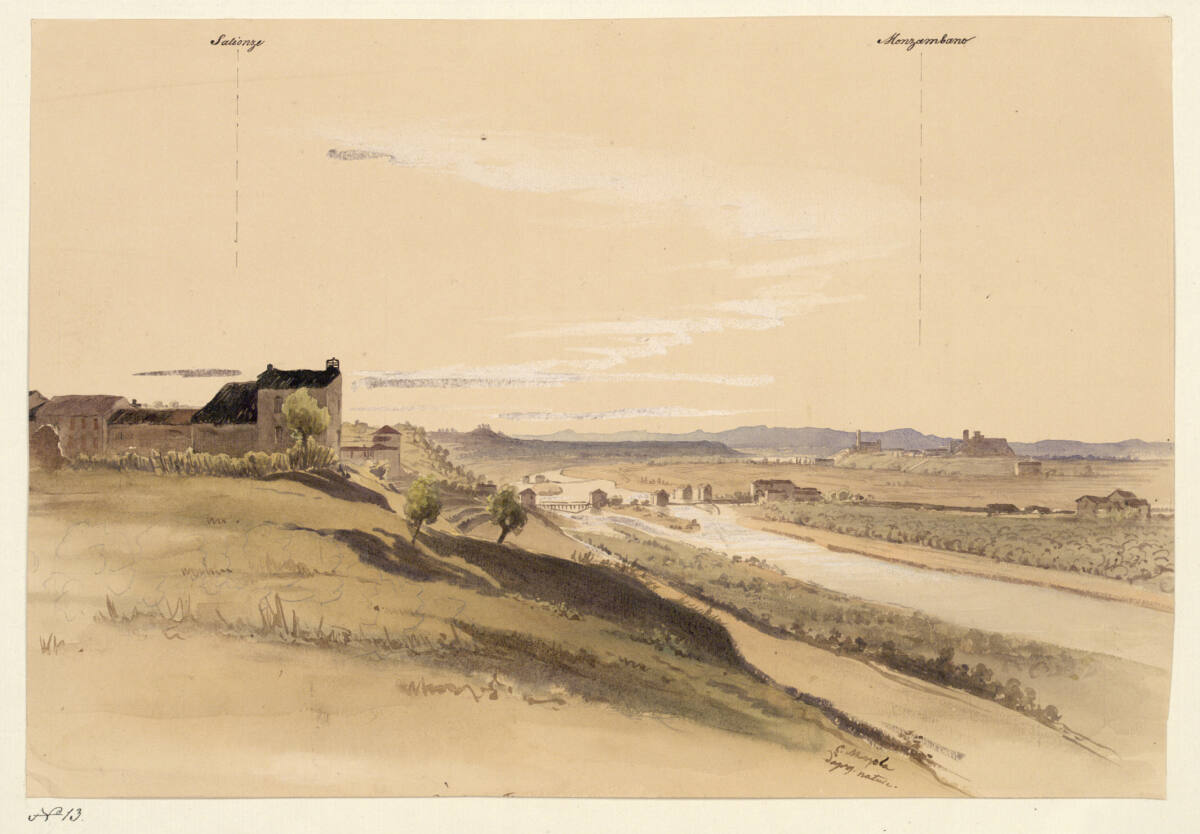 GiuseppeMazzola, Ansicht von Saliziona am Mincio