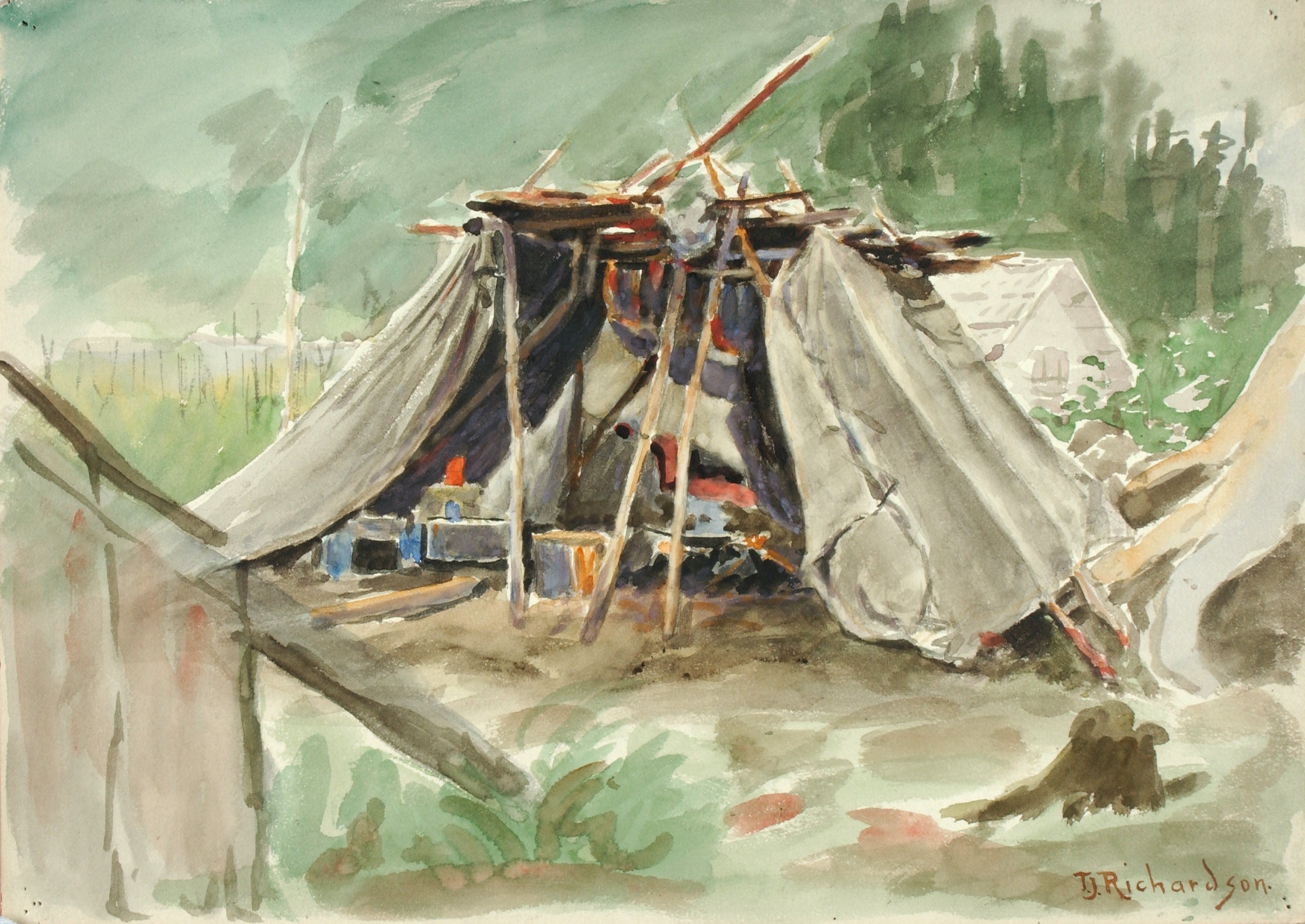 Theodore J. Richardson, Indian Camp, Alaska