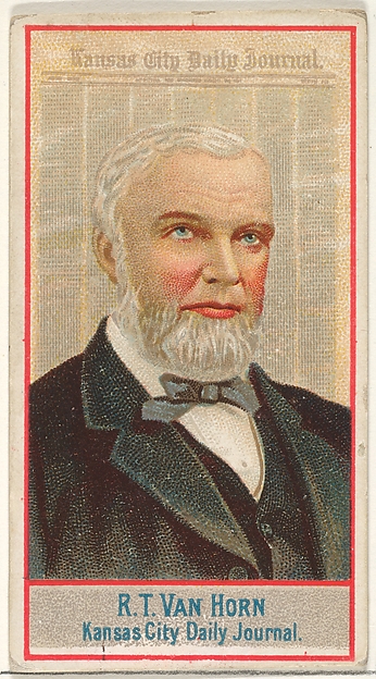 Allen & Ginter, R.T. Van Horn, Kansas City Daily Journal, from the American Editors series (N1) for Allen & Ginter Cigarettes Brands