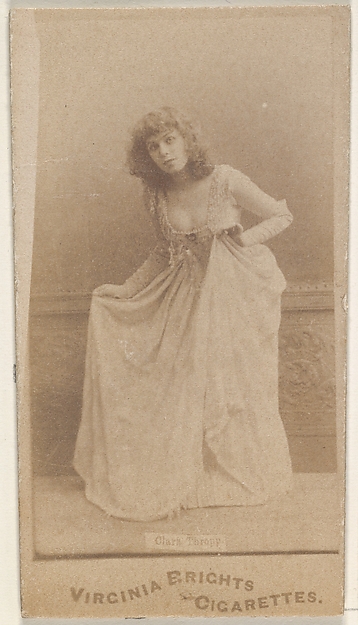 Allen & Ginter, Clara Thropp, from the Actors and Actresses series (N45, Type 1) for Virginia Brights Cigarettes