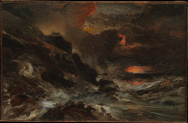 Eugène Isabey, A Storm off the Normandy Coast