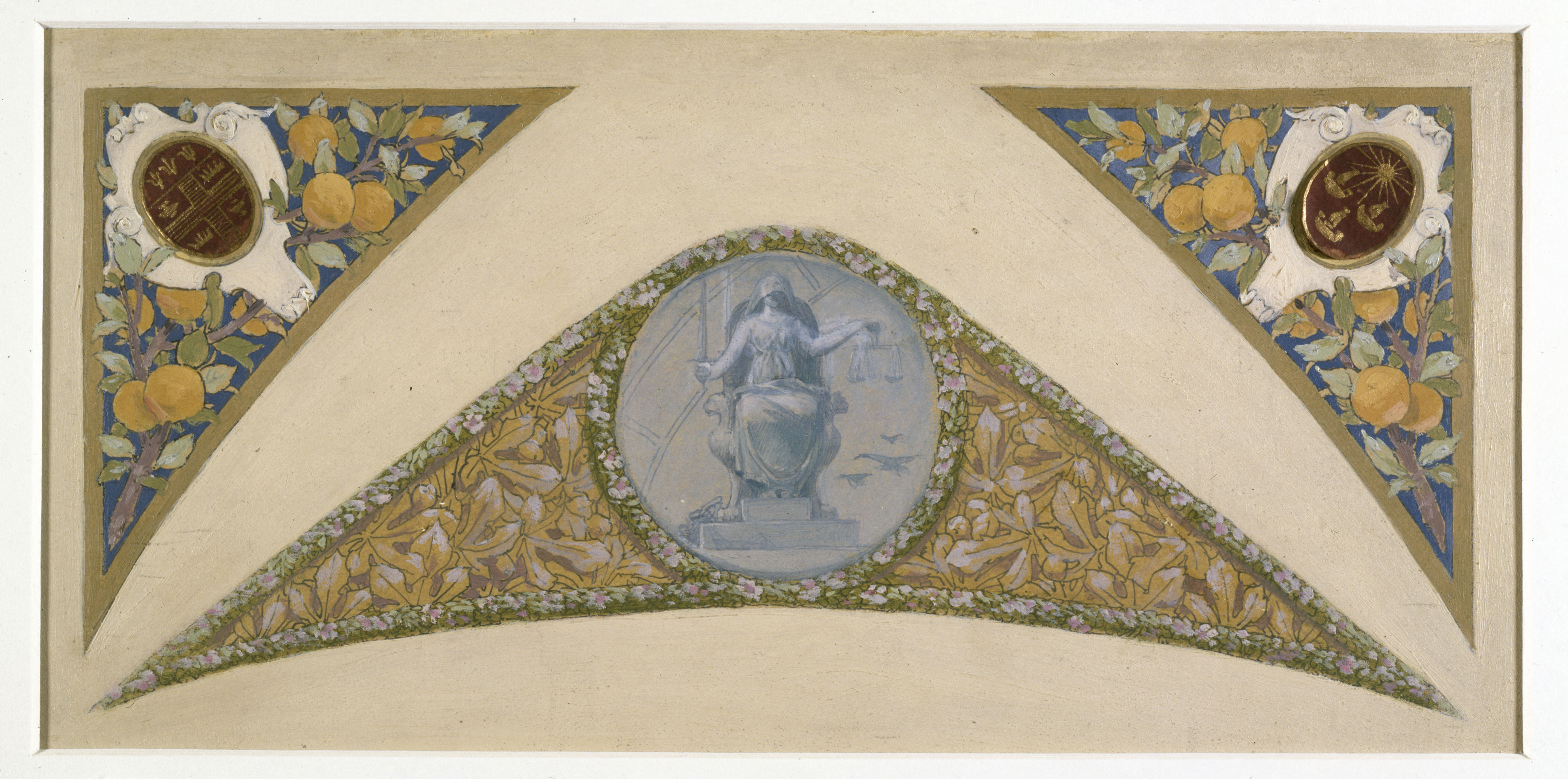 Luc-Olivier Merson, Esquisse pour l'escalier des Fêtes de l'Hôtel de Ville de Paris : Balance