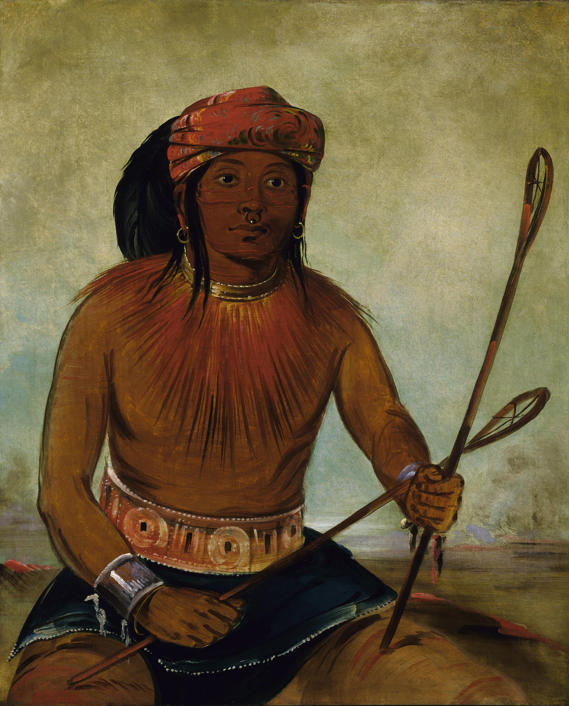 George Catlin, Tul-lock-chísh-ko, Drinks the Juice of the Stone