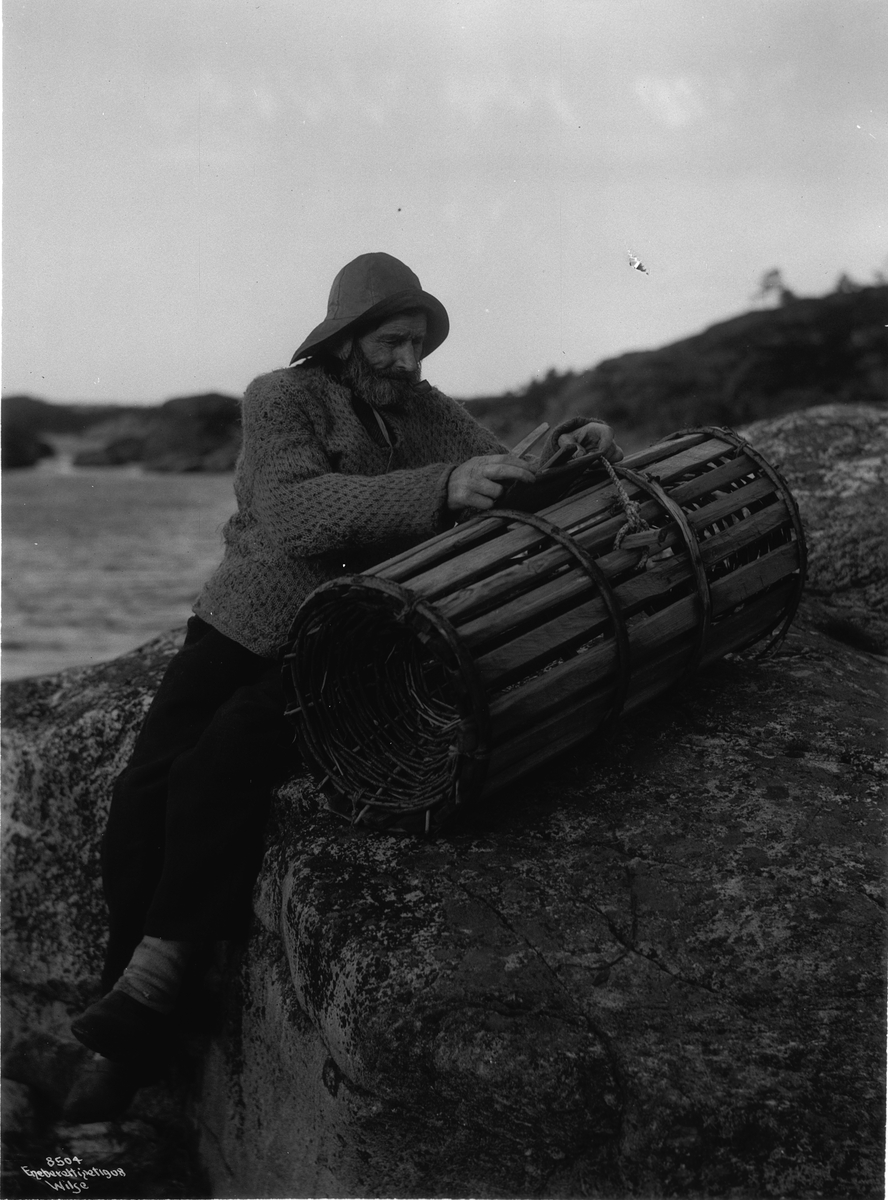 Anders Beer Wilse, Prot: Gammel Fisker med Teine 16/2 1908