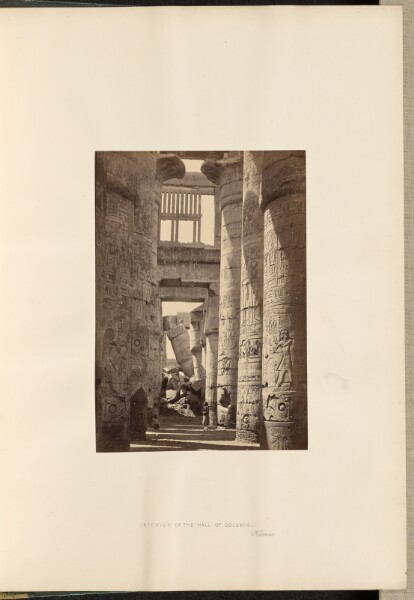 Francis Frith, Interior of the Hall of Columns, Karnac