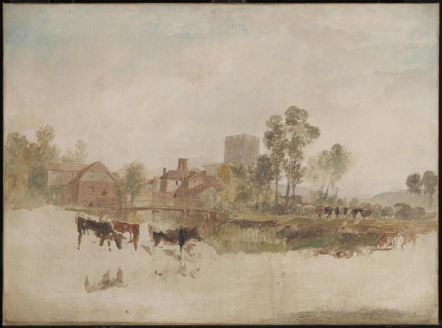 J. M. W. Turner, Goring Mill and Church