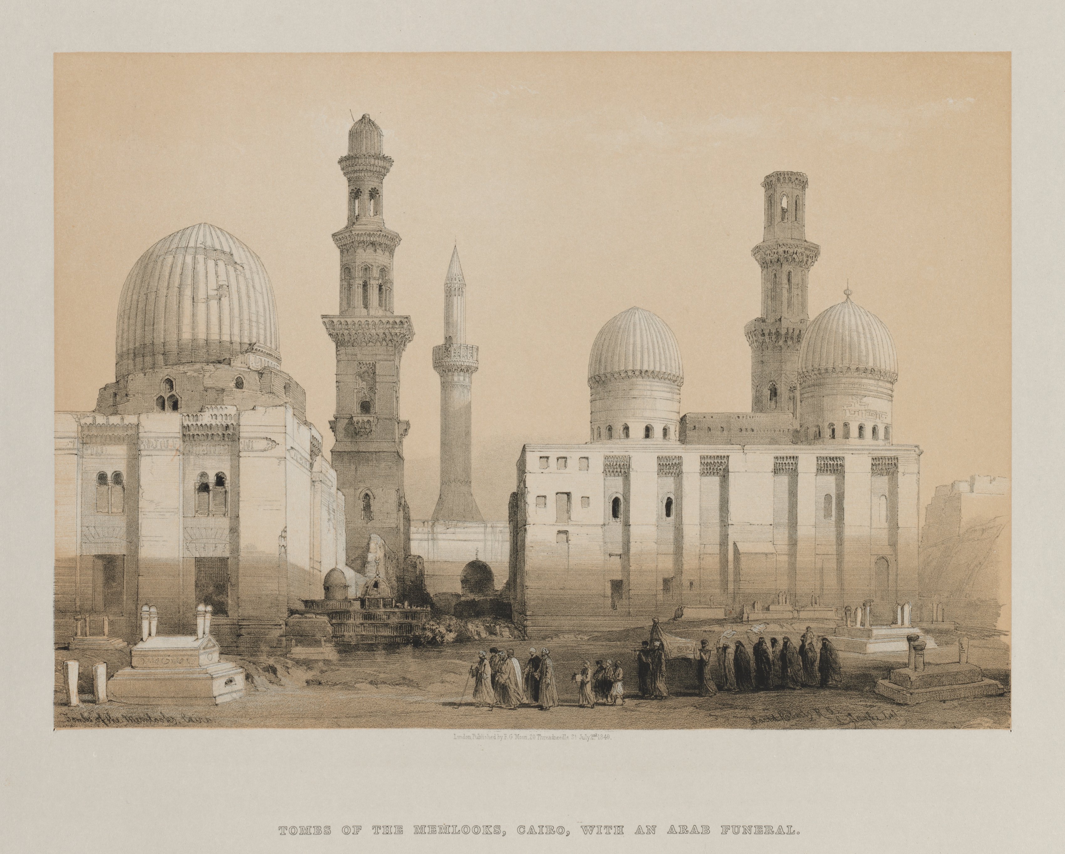 Louis Haghe, Egypt and Nubia, Volume III: Tomb of the Memlooks, Cairo