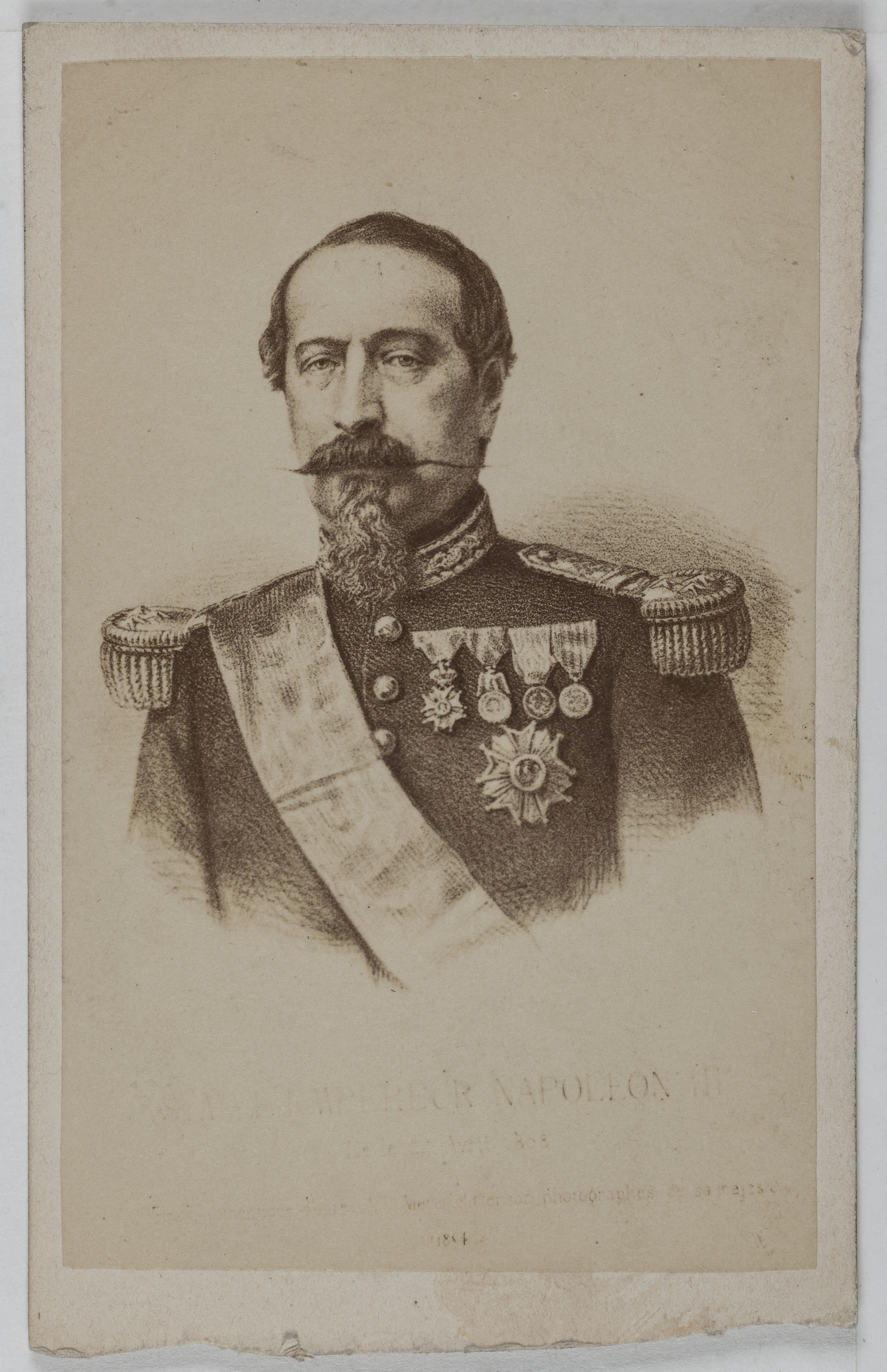 Anonyme, Portrait de Charles Louis Napoléon Bonaparte (1808-1873), dit Napoléon III, Empereur des Français.