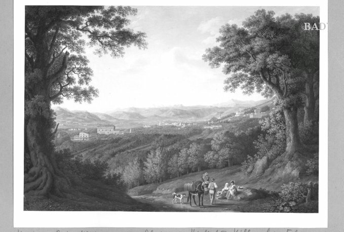 Jacob Philipp Hackert, Ansicht von der Villa des Künstlers in San Piero di Careggio