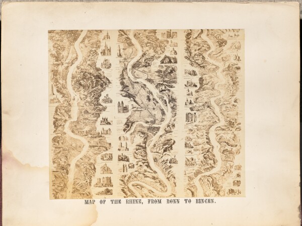 Francis Frith, Map of the Rhine, from Bonn to Bingen